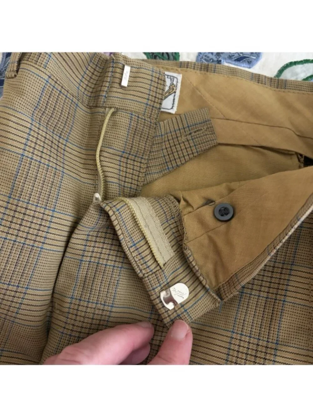 Galey And Lord Pants Slacks Striped Brown Boys Size 8 1960s Retro